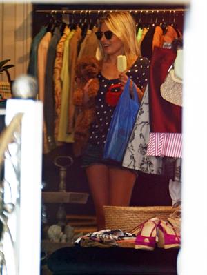 Mollie King London candids April 23, 2011 