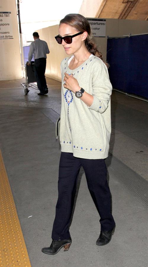 Natalie Portman arrives at LAX Airport - May 30, 2013 