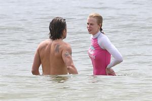 Nicole Kidman in Bikini Morning Swim candids in Sydney February 4, 2013 