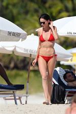 Nicole Trunfio bikini candids in Miami Beach 11/1/12