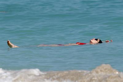 Nicole Trunfio bikini candids in Miami Beach 11/1/12