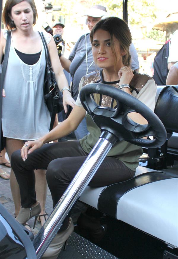 Nikki Reed appears on the set of ''Extra'' at The Grove in LA October 2, 2012 