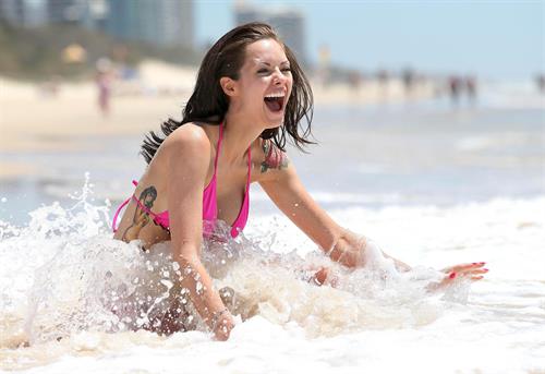 Jessica-Jane Clement in a bikini