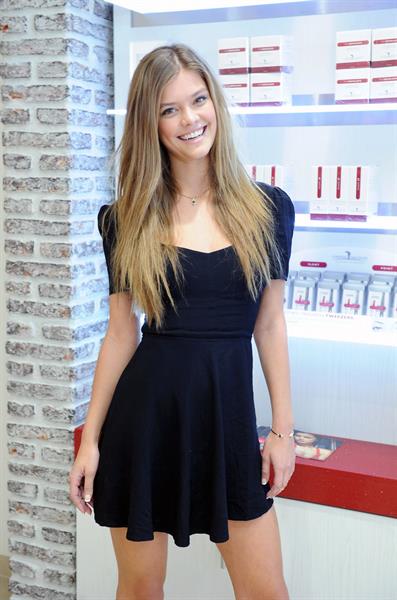Nina Agdal at European Wax Center for The Natural Brow Powder launch in New York - August 14, 2013 