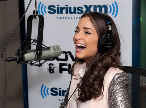 Olivia Culpo Visits SiriusXM Studios (Jan 4, 2013) 