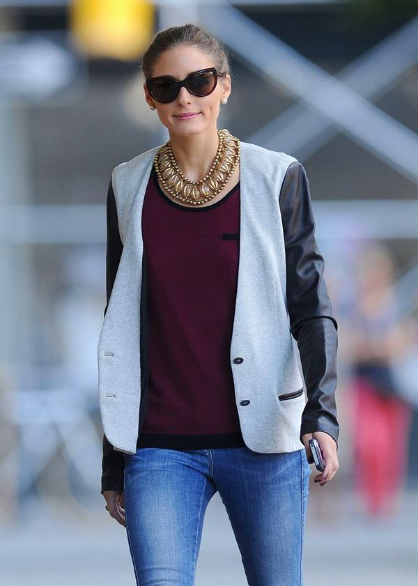 Olivia Palermo Steps out to greet a friend in Brooklyn - September 21, 2012 