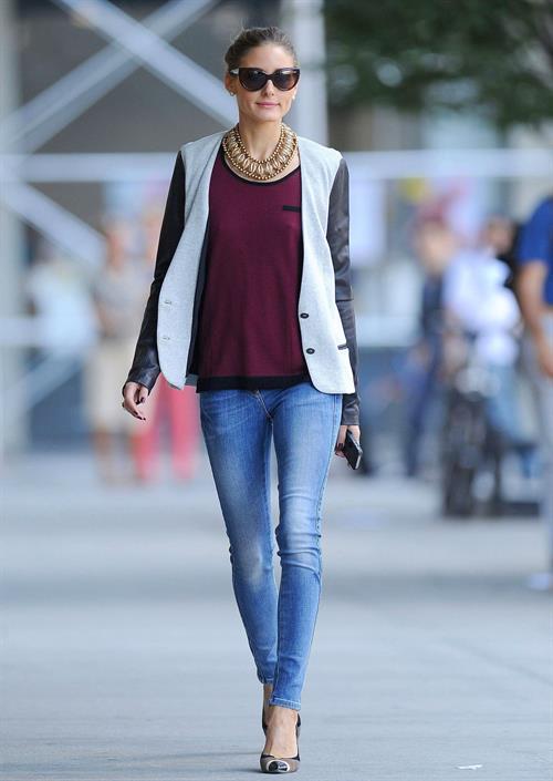 Olivia Palermo Steps out to greet a friend in Brooklyn - September 21, 2012 