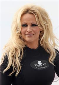 Pamela Anderson Launches Sea Shepherds Operation Zero Tolerance Whale Defense Campaign on November 2, 2012 