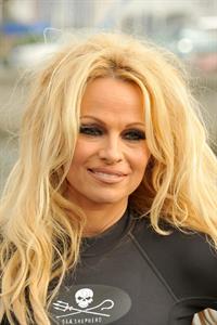 Pamela Anderson Launches Sea Shepherds Operation Zero Tolerance Whale Defense Campaign on November 2, 2012 