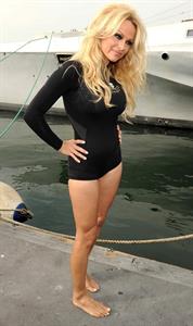 Pamela Anderson Launches Sea Shepherds Operation Zero Tolerance Whale Defense Campaign on November 2, 2012 