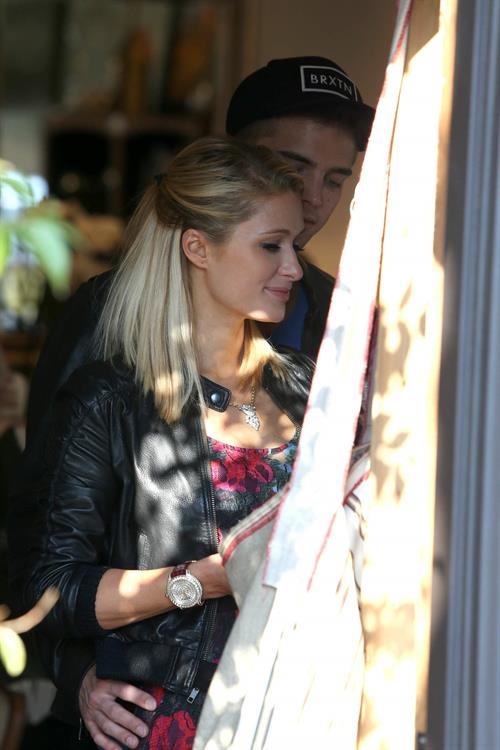 Paris Hilton and River Viiperi get in the mood for Valentine's Day with a romantic shopping trip in LA 2/11/13 