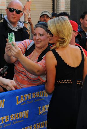 Paris Hilton at the 'Late Show with David Letterman May 2, 2013