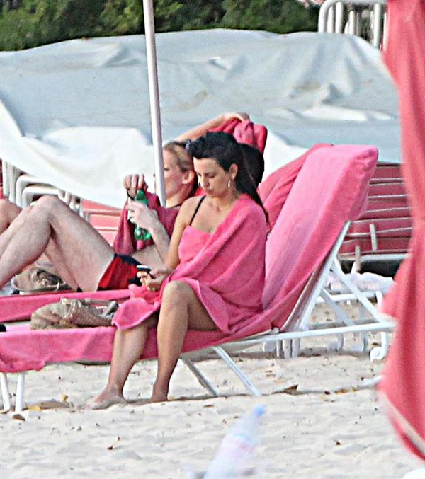 Penelope Cruz holidaying in Barbados 3/13/13  