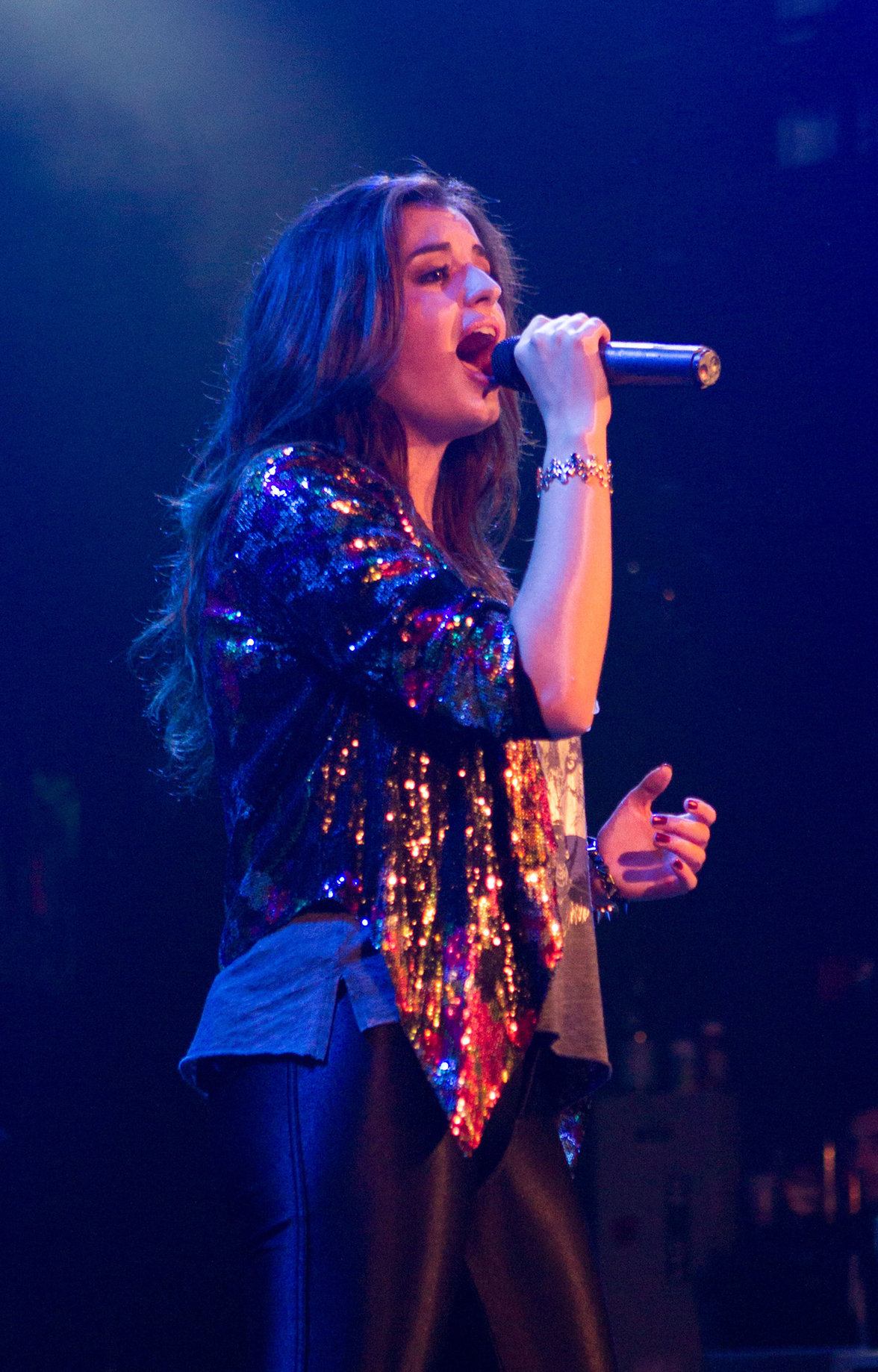 Rebecca Black performing at the House of Blues in Anaheim 12/23/12 