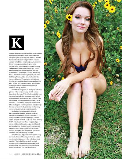 Caitlin O’Connor from Maxim Indonesia (July 2017)