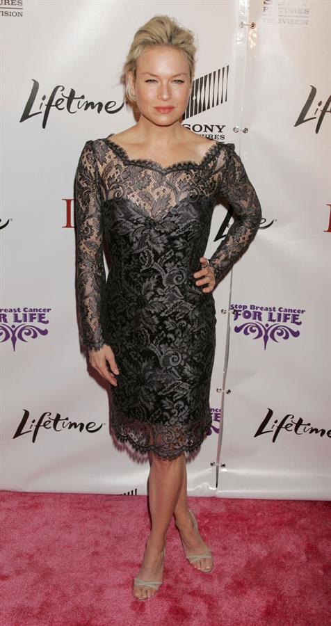 Renee Zellweger at the New York premiere of the Lifetime TV movie “Living Proof” September 24, 2008