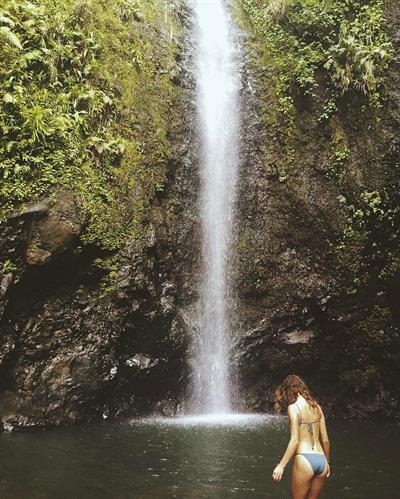 Carolina Sanchez in a bikini - ass