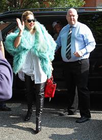Rita Ora - Arriving to BBC Maida Vale Studios in London August 10, 2012