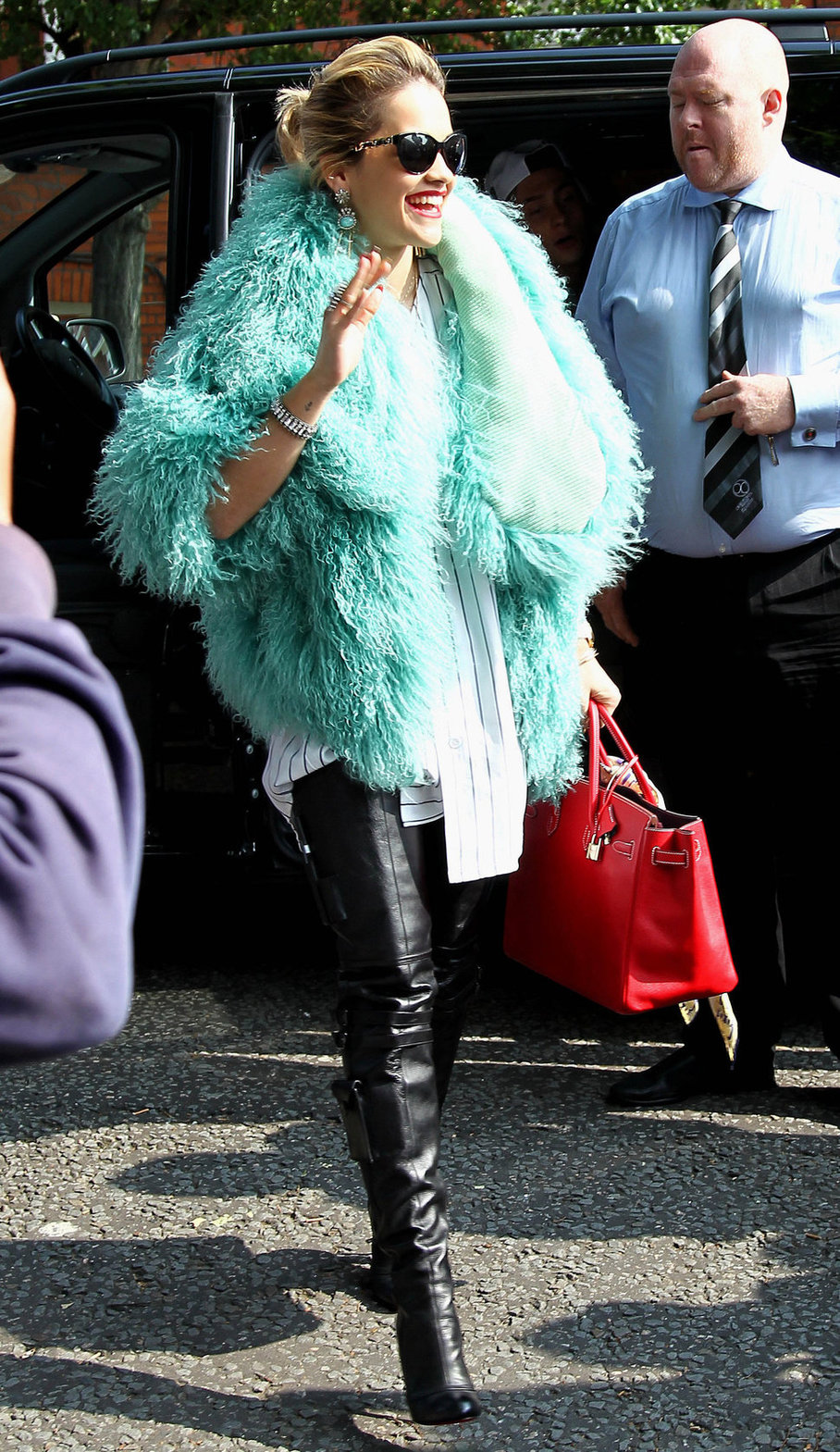 Rita Ora - Arriving to BBC Maida Vale Studios in London August 10, 2012