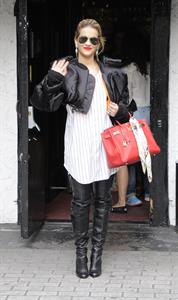 Rita Ora - leaving the BBC Maida Vale Studios in London 10 August 2012