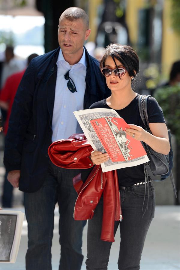 Salma Hayek Visiting the Biennale in Venice May 30, 2013