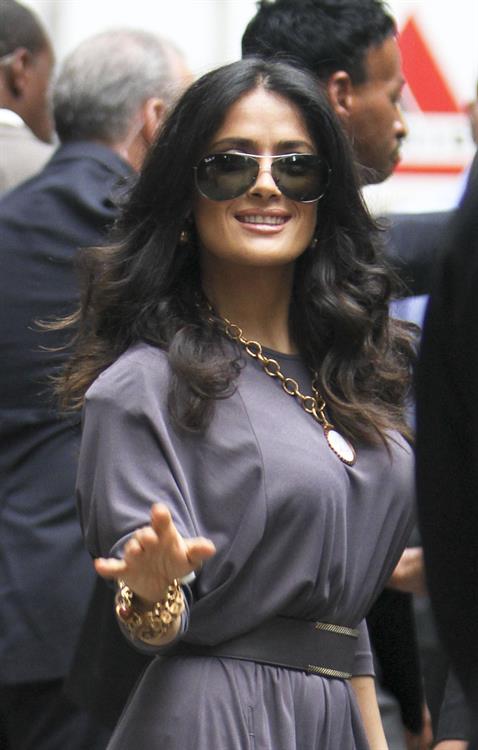 Salma Hayek - At the Good Morning America show in New York City (11.07.2013) 