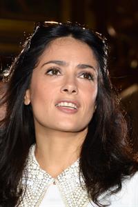 Salma Hayek at the Stella McCartney fashion show at Paris Fashion Week - Sep. 30, 2013 