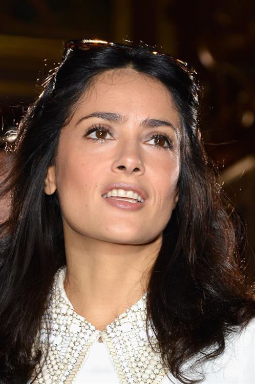 Salma Hayek at the Stella McCartney fashion show at Paris Fashion Week - Sep. 30, 2013 