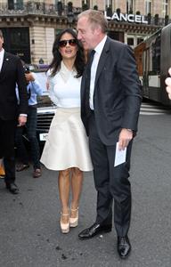 Salma Hayek at the Stella McCartney fashion show at Paris Fashion Week - Sep. 30, 2013 