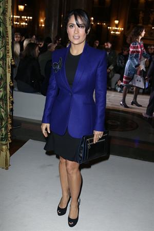 Salma Hayek Stella McCartney fashion show in Paris - October 1, 2012 