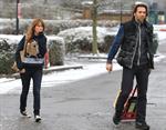 Samia Ghadie Leaving hotel in Borehamwood, January 14, 2013