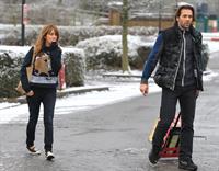 Samia Ghadie Leaving hotel in Borehamwood, January 14, 2013