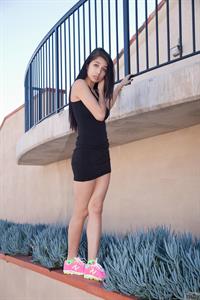 Sporty Megan in a Dress