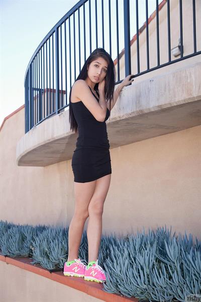 Sporty Megan in a Dress