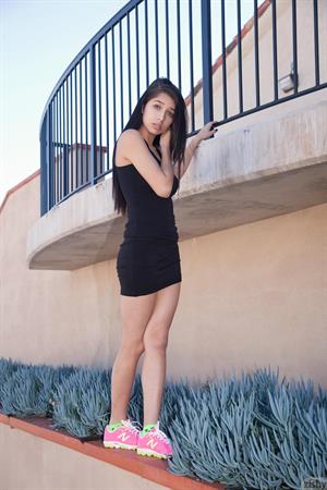 Megan Salinas Pictures Sporty Megan in a Dress