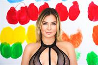 Blair Williams in kinky lingerie and a buttplug