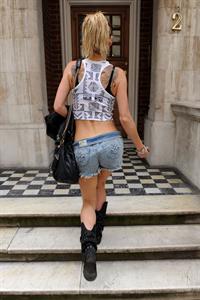 Sarah Harding walking in London on July 12, 2012