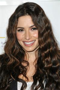Sarah Shahi Blue Tie Blue Jean Ball in Beverly Hills November 29, 2012