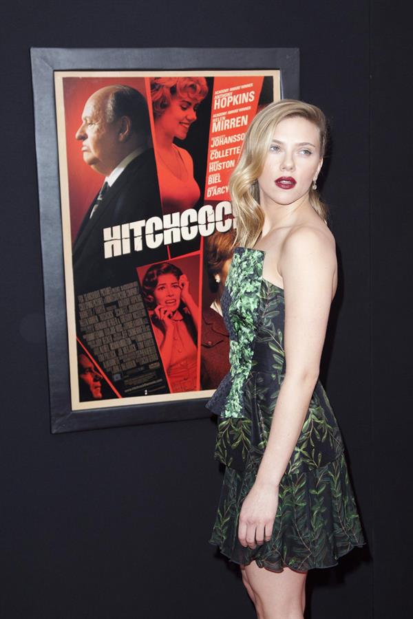 Scarlett Johansson at the  Hitchcock  New York Premiere 11/18/12 