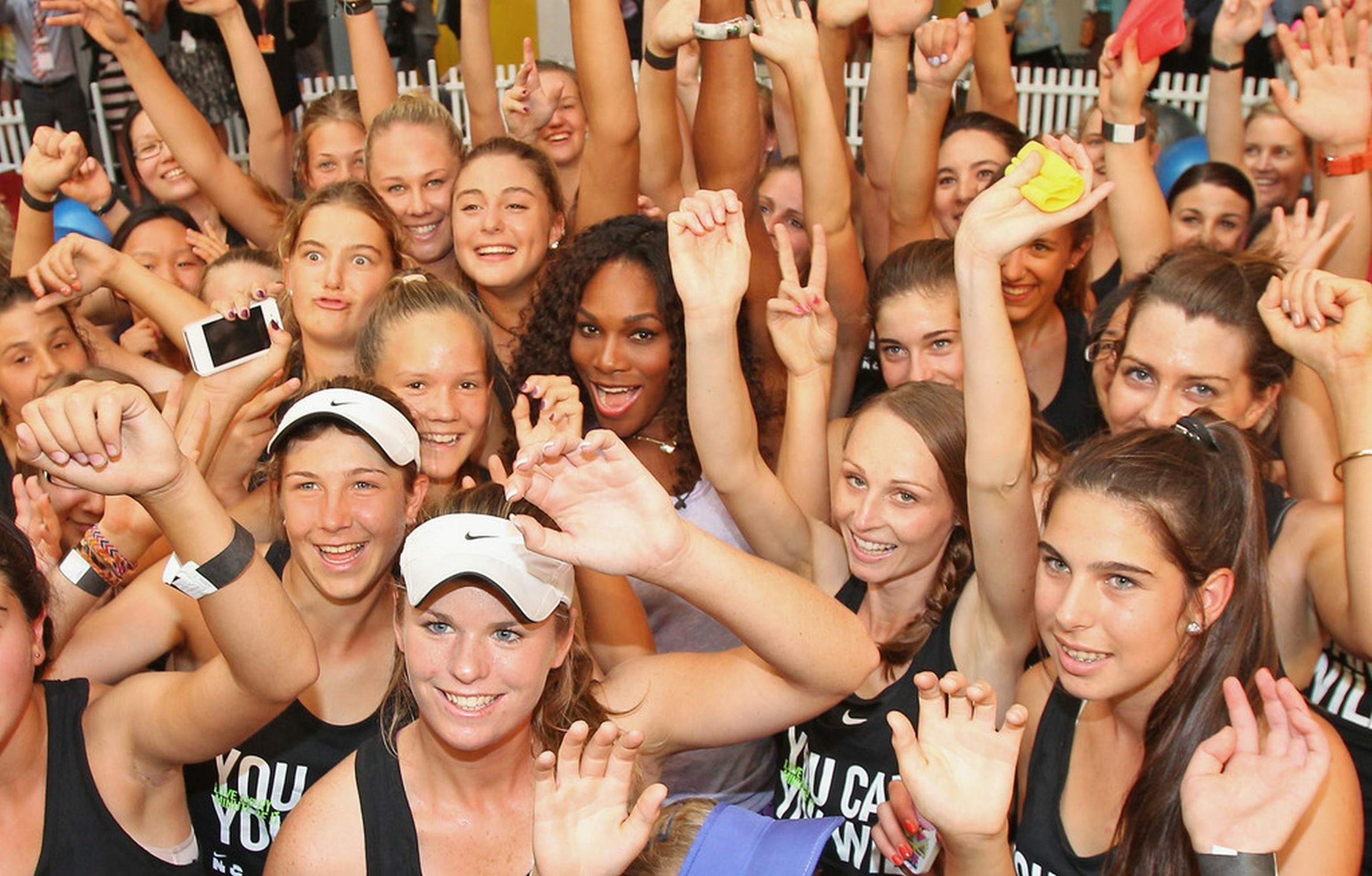 Serena Williams Nike Training Club App Workout - Melbourne January 8, 2013 
