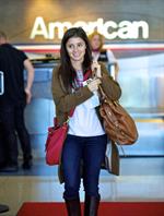 Shiri Appleby departing from LA Airport Sept 30, 2012  