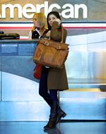 Shiri Appleby departing from LA Airport Sept 30, 2012  