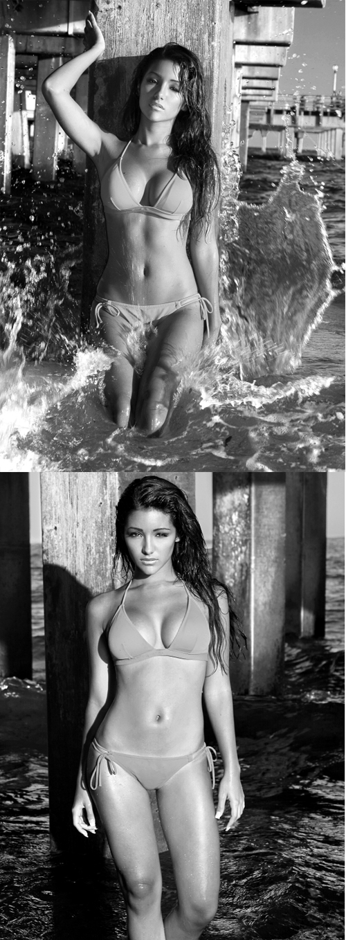 Melanie Iglesias in a bikini