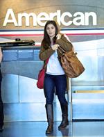 Shiri Appleby departing from LA Airport Sept 30, 2012  