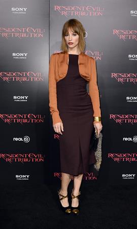 Sienna Guillory Resident Evil: Retribution - Los Angeles Premiere, 13 Sep 2012 