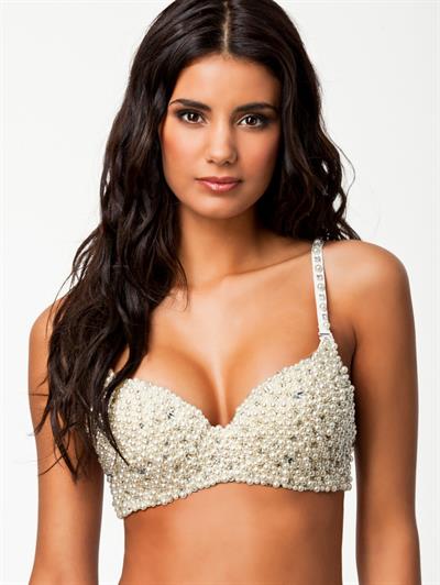 Johanna Lundback in lingerie