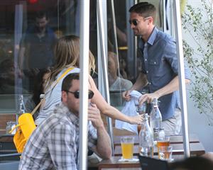 Sophia Bush and Topher Grace Have Lunch Together on July 27, 2012, Los Angeles, California