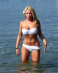 April Summers in a bikini