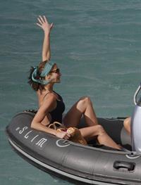 Stephanie Seymour on the beach in St. Barts 12/28/12 