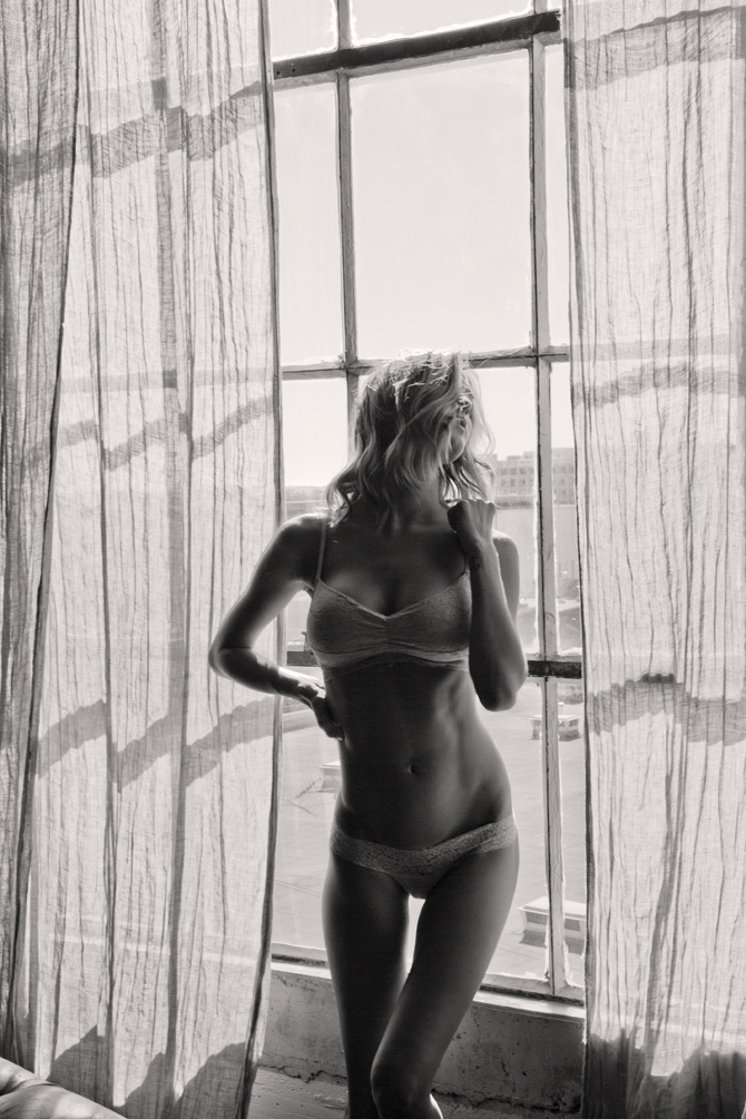 Alexandra Rabe in lingerie